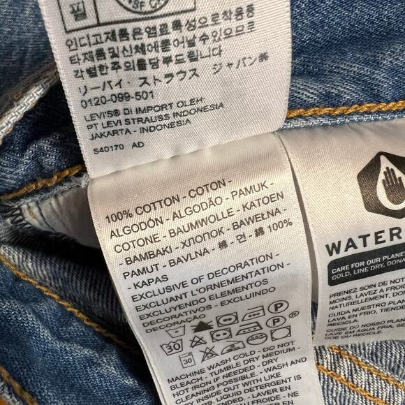Levi’s Wedgie Jeans Womens 25 Button Fly Premium High Rise Ankle - Picture 8 of 12